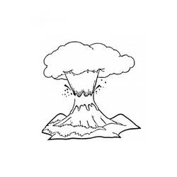 Раскраска: вулкан (природа) #166569 - Раскраски для печати