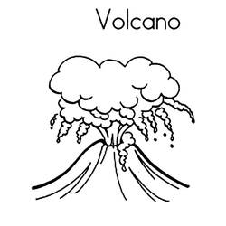 Раскраска: вулкан (природа) #166572 - Раскраски для печати