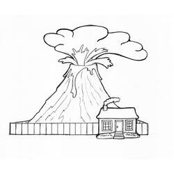 Раскраска: вулкан (природа) #166574 - Раскраски для печати