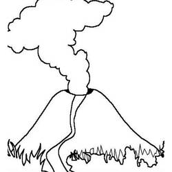 Раскраска: вулкан (природа) #166596 - Раскраски для печати