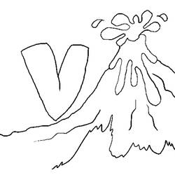 Раскраска: вулкан (природа) #166618 - Раскраски для печати