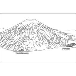 Раскраска: вулкан (природа) #166628 - Раскраски для печати