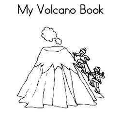 Раскраска: вулкан (природа) #166631 - Бесплатные раскраски для печати