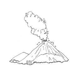 Раскраска: вулкан (природа) #166649 - Раскраски для печати