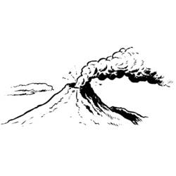 Раскраска: вулкан (природа) #166655 - Раскраски для печати