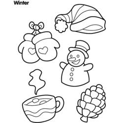 Раскраска: Зимний сезон (природа) #164466 - Раскраски для печати
