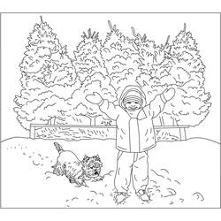 Раскраска: Зимний сезон (природа) #164528 - Бесплатные раскраски для печати