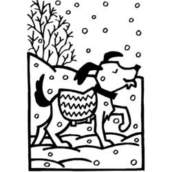 Раскраска: Зимний сезон (природа) #164536 - Бесплатные раскраски для печати