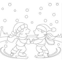 Раскраска: Зимний сезон (природа) #164702 - Бесплатные раскраски для печати