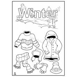 Раскраска: Зимний сезон (природа) #164723 - Раскраски для печати
