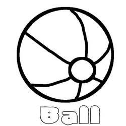 Раскраска: Пляжный мяч (объекты) #169164 - Раскраски для печати
