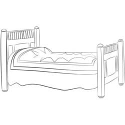 Раскраска: кровать (объекты) #167824 - Раскраски для печати