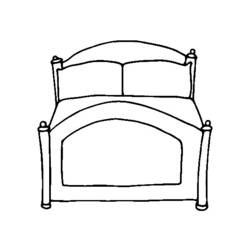 Раскраска: кровать (объекты) #167826 - Раскраски для печати