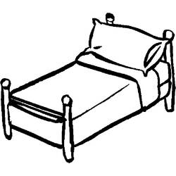 Раскраска: кровать (объекты) #168109 - Раскраски для печати