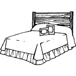 Раскраска: кровать (объекты) #168113 - Раскраски для печати