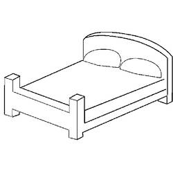 Раскраска: кровать (объекты) #168114 - Раскраски для печати