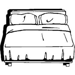 Раскраска: кровать (объекты) #168121 - Раскраски для печати