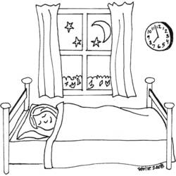 Раскраска: кровать (объекты) #168127 - Раскраски для печати