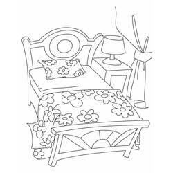 Раскраска: кровать (объекты) #168132 - Раскраски для печати