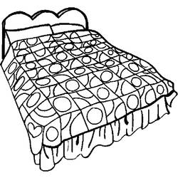 Раскраска: кровать (объекты) #168133 - Бесплатные раскраски для печати