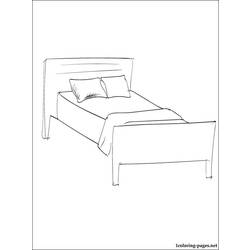 Раскраска: кровать (объекты) #168138 - Бесплатные раскраски для печати