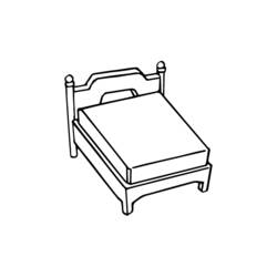 Раскраска: кровать (объекты) #168163 - Раскраски для печати