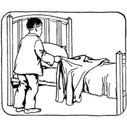Раскраска: кровать (объекты) #168172 - Раскраски для печати