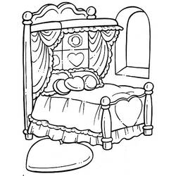 Раскраска: кровать (объекты) #168173 - Раскраски для печати
