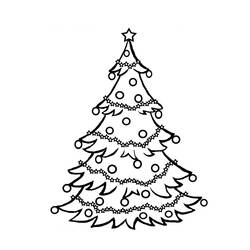 Раскраска: Новогодняя елка (объекты) #167439 - Раскраски для печати