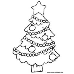 Раскраска: Новогодняя елка (объекты) #167453 - Раскраски для печати