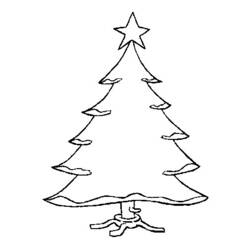 Раскраска: Новогодняя елка (объекты) #167484 - Раскраски для печати