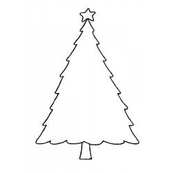Раскраска: Новогодняя елка (объекты) #167494 - Раскраски для печати