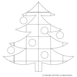 Раскраска: Новогодняя елка (объекты) #167495 - Бесплатные раскраски для печати