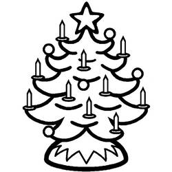 Раскраска: Новогодняя елка (объекты) #167496 - Бесплатные раскраски для печати