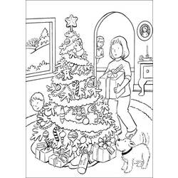 Раскраска: Новогодняя елка (объекты) #167511 - Раскраски для печати