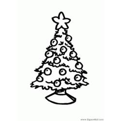 Раскраска: Новогодняя елка (объекты) #167527 - Бесплатные раскраски для печати