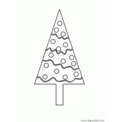 Раскраска: Новогодняя елка (объекты) #167550 - Раскраски для печати