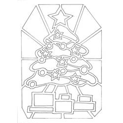 Раскраска: Новогодняя елка (объекты) #167564 - Бесплатные раскраски для печати