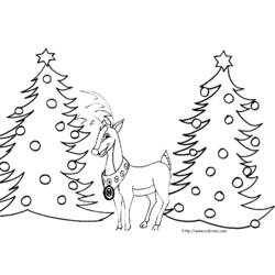 Раскраска: Новогодняя елка (объекты) #167568 - Бесплатные раскраски для печати