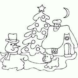 Раскраска: Новогодняя елка (объекты) #167590 - Бесплатные раскраски для печати