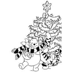 Раскраска: Новогодняя елка (объекты) #167612 - Бесплатные раскраски для печати