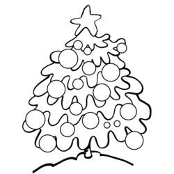 Раскраска: Новогодняя елка (объекты) #167617 - Бесплатные раскраски для печати