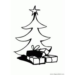 Раскраска: Новогодняя елка (объекты) #167627 - Бесплатные раскраски для печати