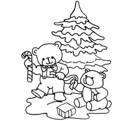 Раскраска: Новогодняя елка (объекты) #167637 - Бесплатные раскраски для печати