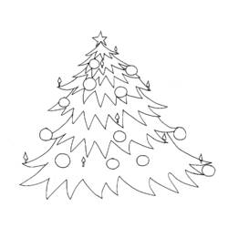 Раскраска: Новогодняя елка (объекты) #167655 - Бесплатные раскраски для печати