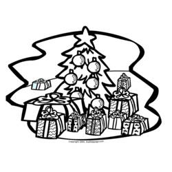 Раскраска: Новогодняя елка (объекты) #167659 - Бесплатные раскраски для печати