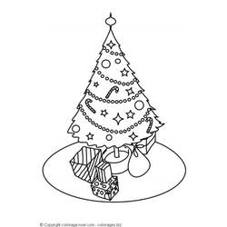 Раскраска: Новогодняя елка (объекты) #167665 - Бесплатные раскраски для печати