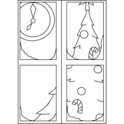 Раскраска: Новогодняя елка (объекты) #167685 - Бесплатные раскраски для печати