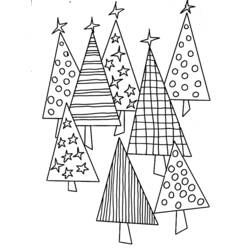 Раскраска: Новогодняя елка (объекты) #167764 - Бесплатные раскраски для печати