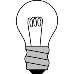 Раскраска: Лампочка (объекты) #119376 - Раскраски для печати